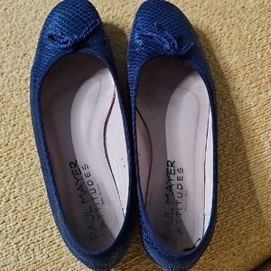 Ballet slipper Paul Mayer "Attitudes" blue 9B